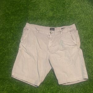 RVCA Men's Pale Gray The Weekend Chino Shorts 36